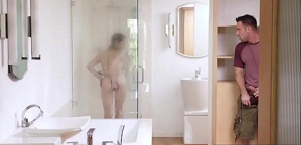  Filthy stepsis attracts stebro to the shower for a fuck